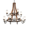 Meyda Tiffany Barrel Stave 12 Light 61" Wide Chandelier
