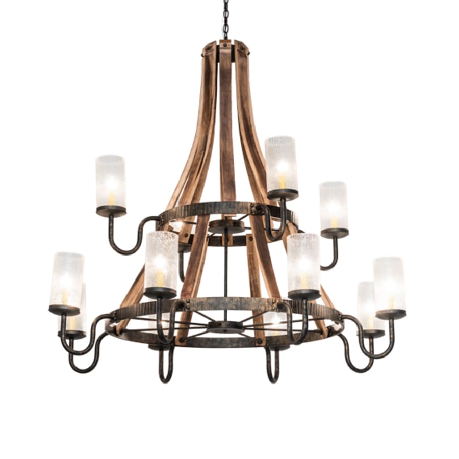 Meyda Tiffany Barrel Stave 12 Light 61" Wide Chandelier