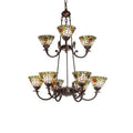 Meyda Tiffany Tiffany Roman 9 Light 32" Wide Chandelier