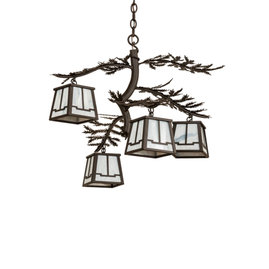 Meyda Tiffany Pine Branch 4 Light 26" Wide Chandelier