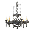 Meyda Tiffany Stag 8 Light 40" Wide Taper Candle Style Chandelier