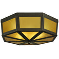 Meyda Tiffany Eltham 2 Light 16" Wide Flush Mount Drum Ceiling Fixture