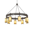 Meyda Tiffany Beartooth 8 Light 82" Wide Ring Chandelier