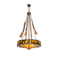 Meyda Tiffany 8 Light 48" Wide Abstract Pendant