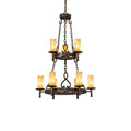 Meyda Tiffany Newcastle 9 Light 31" Wide Ring Chandelier