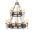 Meyda Tiffany Toscano 15 Light 48" Wide Ring Chandelier