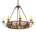 Meyda Tiffany Delano 8 Light 36" Wide Taper Candle Style Chandelier