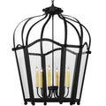 Meyda Tiffany 6 Light 33" Wide Taper Candle Pendant
