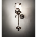 Meyda Tiffany Blue Oak 28" Tall Wall Sconce