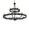 Meyda Tiffany Byzantine 12 Light 60" Wide Taper Candle Style Chandelier