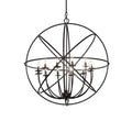 Meyda Tiffany Atom Enerjisi 12 Light 36" Wide Taper Candle Globe Chandelier