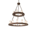 Meyda Tiffany Loxley 18 Light 36" Wide Ring Chandelier