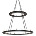 Meyda Tiffany Loxley 28 Light 60" Wide Taper Candle Ring Chandelier