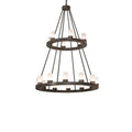 Meyda Tiffany Loxley 18 Light 42" Wide Ring Chandelier
