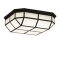 Meyda Tiffany Gibbon 25-1/2" Square LED Flush Mount Ceiling Fixture