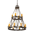 Meyda Tiffany Lakeshore 12 Light 36" Wide Taper Candle Style Chandelier
