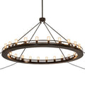 Meyda Tiffany Barbury 24 Light 72" Wide Ring Chandelier
