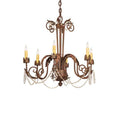 Meyda Tiffany Lindsay 6 Light 26" Wide Crystal Candle Style Chandelier