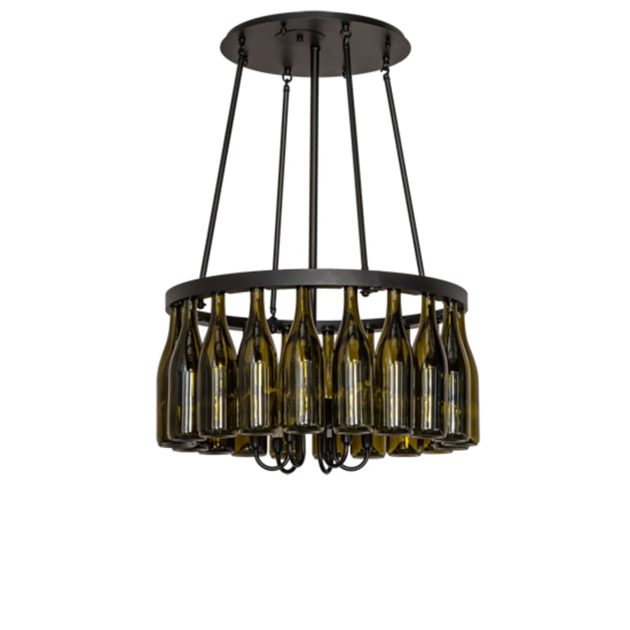 Meyda Tiffany Tuscan Vineyard 6 Light 26" Wide Ring Chandelier