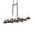 Meyda Tiffany Long Dante 16 Light 72" Wide Linear Chandelier