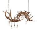 Meyda Tiffany Long Antlers 8 Light 74" Wide Antler Linear Chandelier