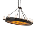 Meyda Tiffany Long Craftsman Avalon 6 Light 68" Wide Linear Chandelier