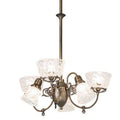 Meyda Tiffany Revival Gas and Electric 6 Light 27" Wide Chandelier