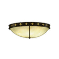 Meyda Tiffany Byzantine 6 Light 46" Wide Flush Mount Bowl Ceiling Fixture