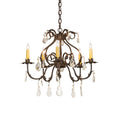 Meyda Tiffany Chantilly 5 Light 24" Wide Crystal Candle Style Chandelier