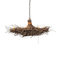 Meyda Tiffany Long Twigs 6 Light 18" Wide Taper Candle Pendant
