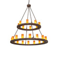 Meyda Tiffany Loxley 24 Light 54" Wide Ring Chandelier