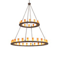 Meyda Tiffany Loxley 36 Light 72" Wide Ring Chandelier