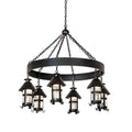 Meyda Tiffany Rutland 6 Light 50" Wide Lantern Chandelier