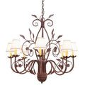 Meyda Tiffany Bordeaux 8 Light 37" Wide Chandelier