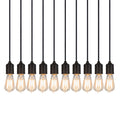 Meyda Tiffany 10 Light 27" Wide Linear Pendant