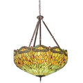 Meyda Tiffany Tiffany Hanginghead Dragonfly 5 Light 38" Wide Pendant