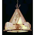 Meyda Tiffany Teepee w/ Buffalo 3 Light 48" Wide Pendant
