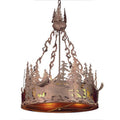 Meyda Tiffany Moose at Dusk 12 Light 72" Wide Pendant