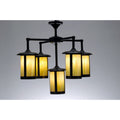 Meyda Tiffany Fulton Prime 5 Light 30-1/2" Wide Chandelier with Yellow Acrylic Shade