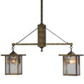 Meyda Tiffany Hyde Park 2 Light 36" Wide Linear Pendant