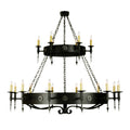 Meyda Tiffany Warwick 18 Light 66" Wide Taper Candle Style Chandelier