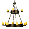 Meyda Tiffany Kingston 12 Light 37" Wide Pillar Candle Style Chandelier