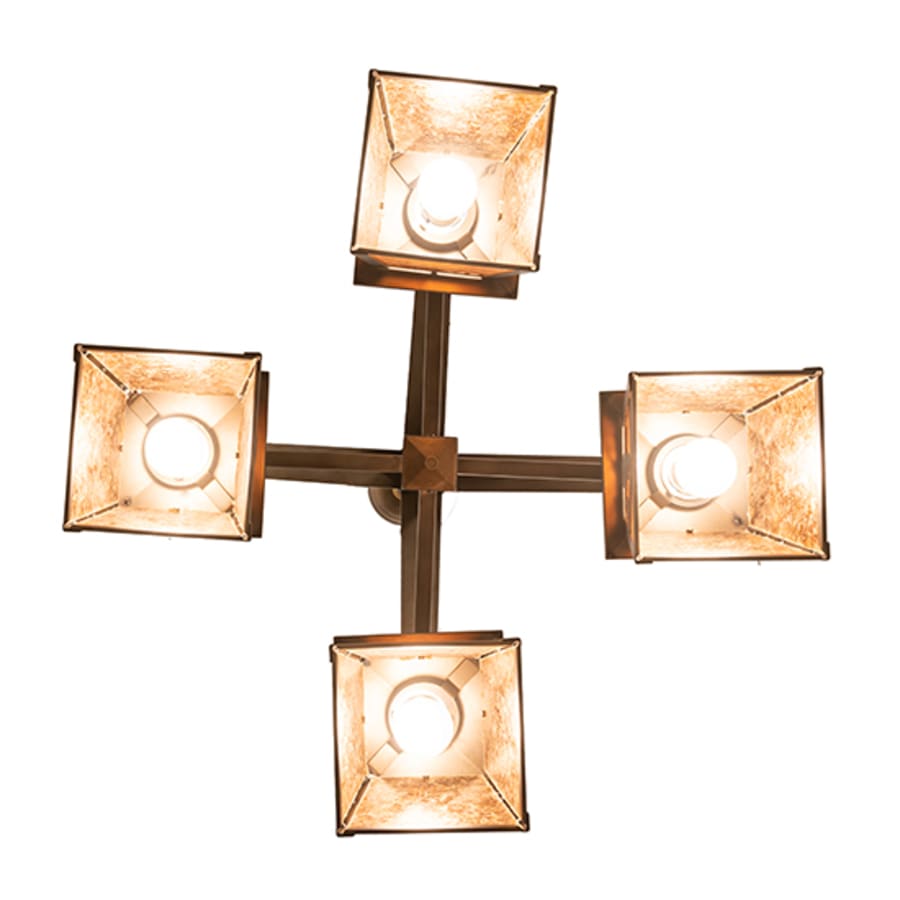 Meyda Tiffany Whispering Pines 4 Light 28" Wide Chandelier