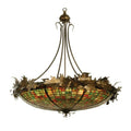 Meyda Tiffany Greenbriar Oak 8 Light 52" Wide Pendant
