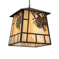 Meyda Tiffany Square Stillwater 4 Light 42" Wide Pendant