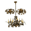 Meyda Tiffany 31" W Oak Leaf 9 Light Chandelier