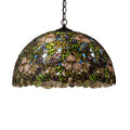 Meyda Tiffany Trillium and Violet 3 Light 20" Wide Pendant