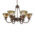 Meyda Tiffany Tiffany Rosebush 6 Light 32" Wide Chandelier