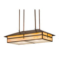 Meyda Tiffany Seneca Cross Mission 6 Light 36" Wide Linear Pendant