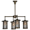 Meyda Tiffany Fulton Winter Pine 4 Light 30" Wide Chandelier